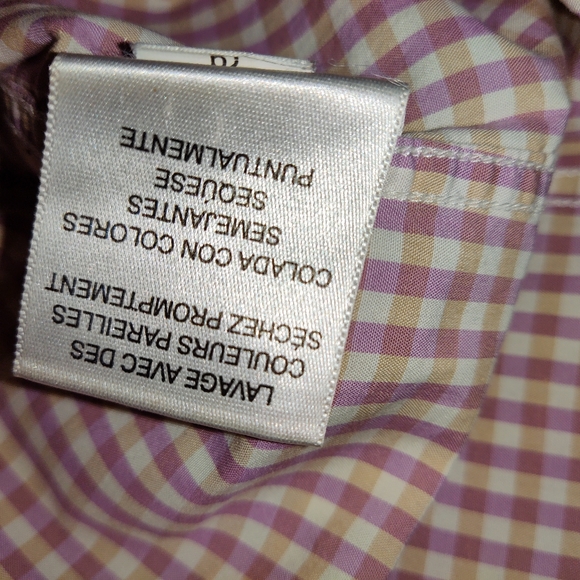Ben Sherman Long Sleeve Button Down Gingham Shirt - Picture 9 of 9